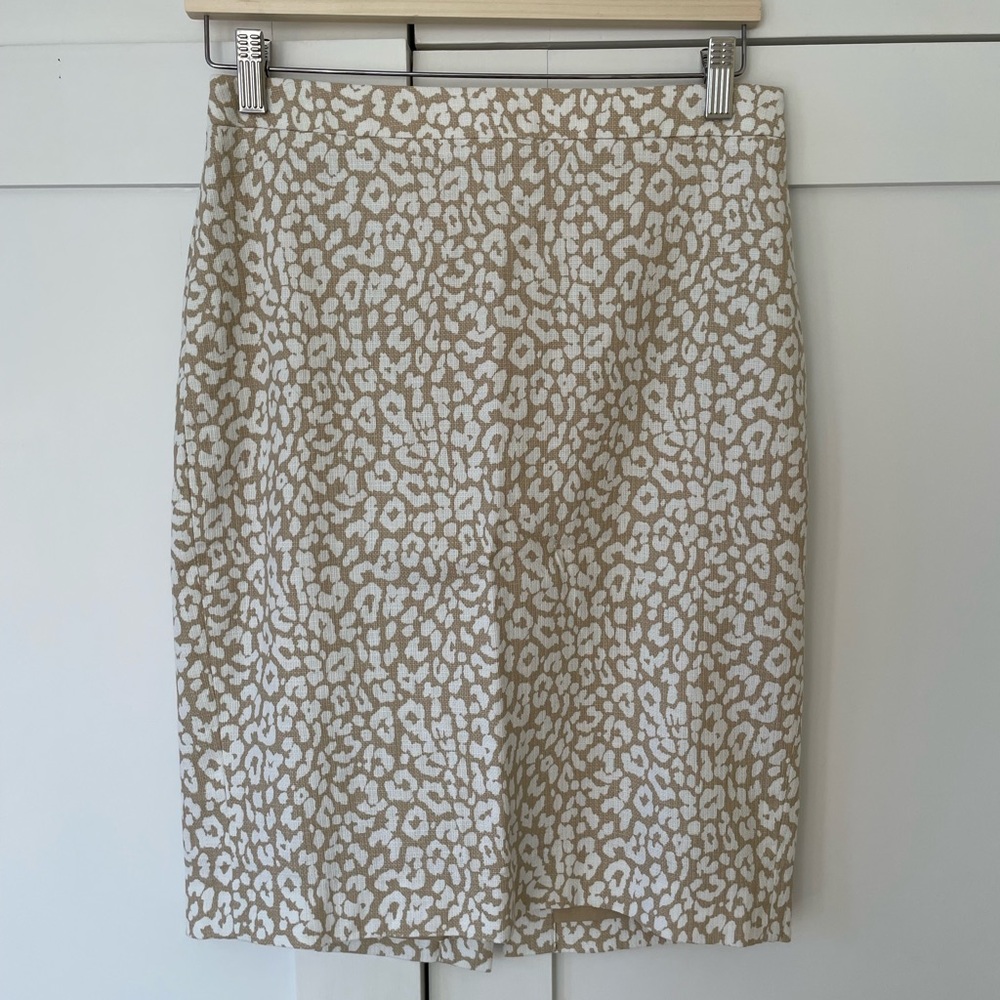 J. Crew Leopard Print Skirt